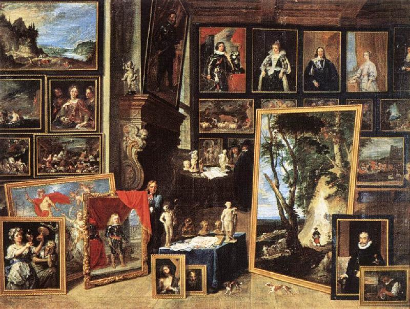 TENIERS, David the Younger The Gallery of Archduke Leopold in Brussels xgh china oil painting image
